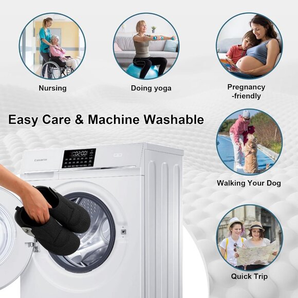 Womens Walking Shoes Comfortable Wide Diabetic Shoes Adjustable Elderly Neuropat - Picture 6 of 6